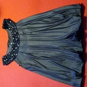 Black Dressy Top With Bling size S